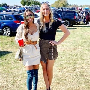 Puff sleeve mini dress